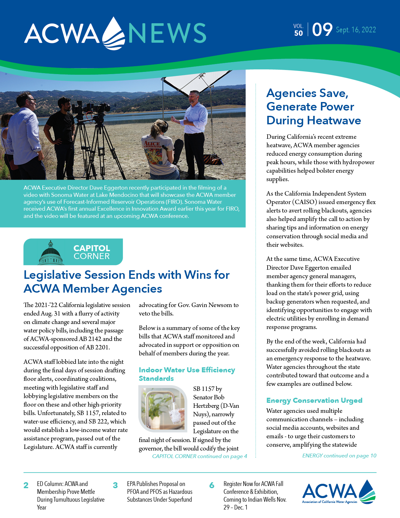 September 16, 2022 Acwa News Available Online - Association Of 